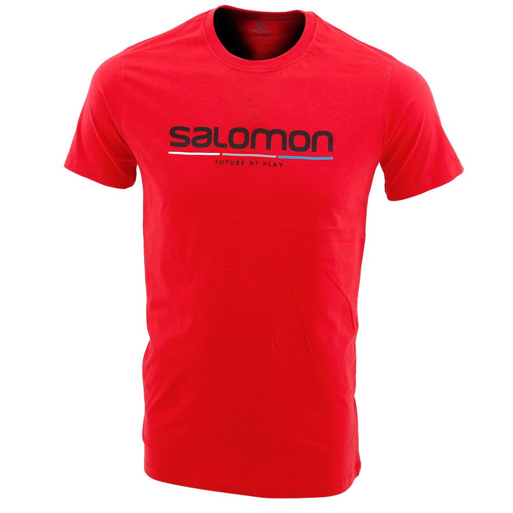 SALOMON NEW RACE SS M Philippines - Men's Tee Shirt - Red | 590831-RBW